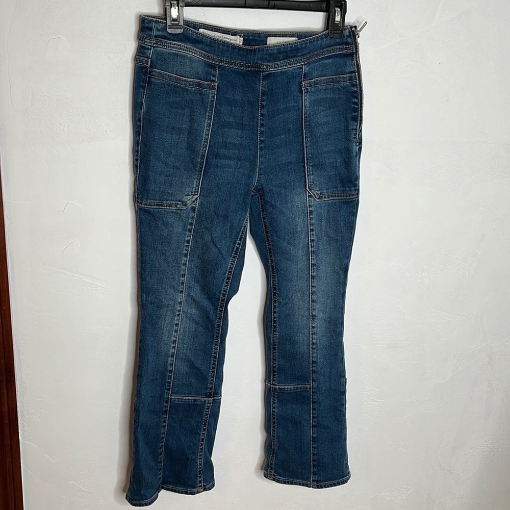Pilcro and The Letterpress by Anthropologie Cropped Blue Jeans Sz 27